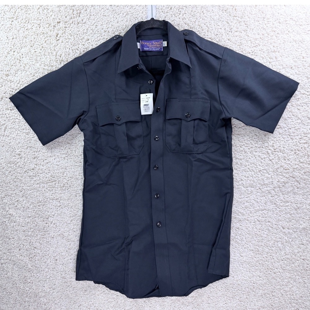Horace Small Uniform Shirt Mens 14.5R Navy Blue NEW Sentry Plus Tactical USA
